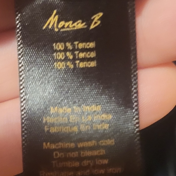 Mona-B Apparel Denim Blue Low-Hi Vest with Zipper Back Detail 100% Tencel Large - Picture 8 of 10